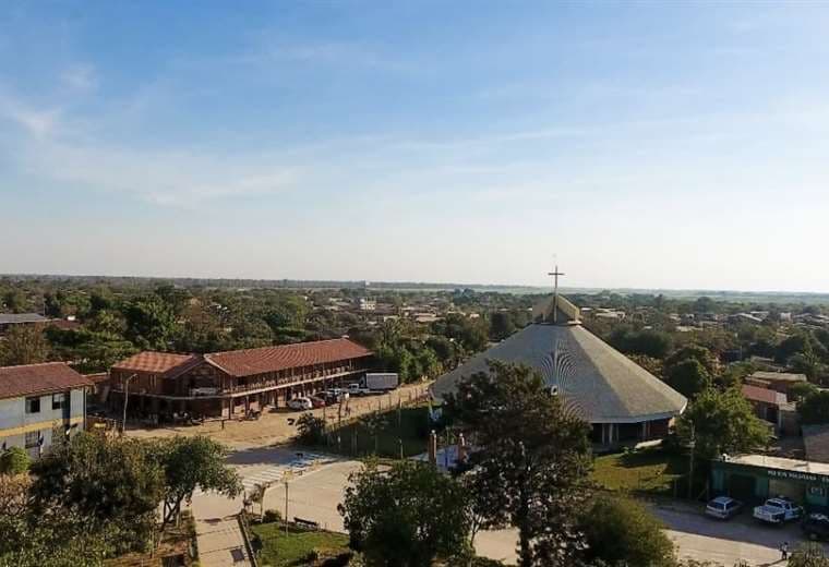 Vista aérea del municipio de Cuatro Cañadas