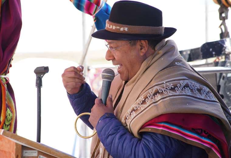 Presidente Luis Arce, en Oruro. Foto: Presidencia