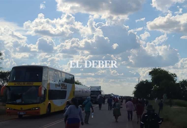 La Policía desbloquea la carretera Bioceánica tras enfrentamiento con bloqueadores