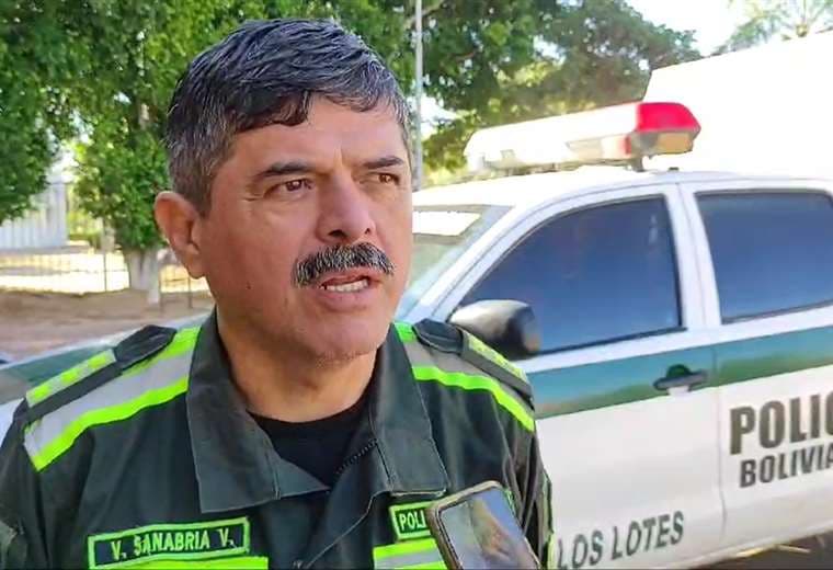 El comandante policial del Distrito 9, coronel Víctor Zanabria/Foto: Diego Seas.