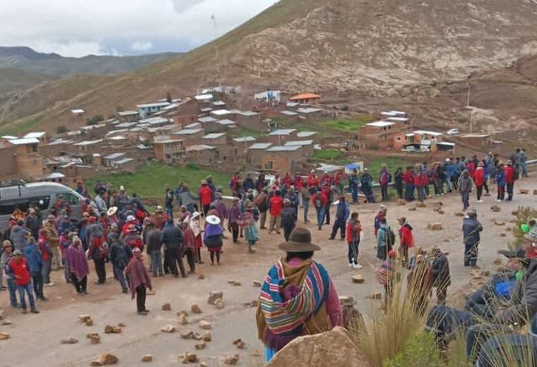 El "evismo" movilizado en Ocurí. Foto: RRSS