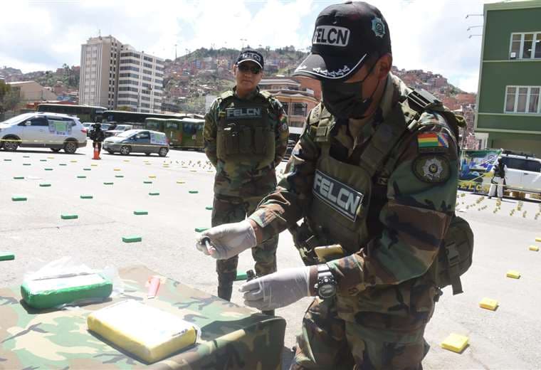 Droga secuestrada en 12 operativos en La Paz/Foto: APG