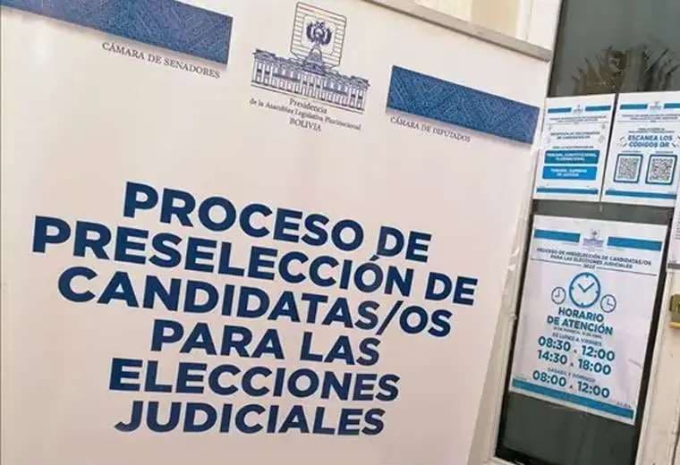 Comisiones mixtas analizarán 169 recursos de revisión de postulantes inhabilitados a las elecciones judiciales