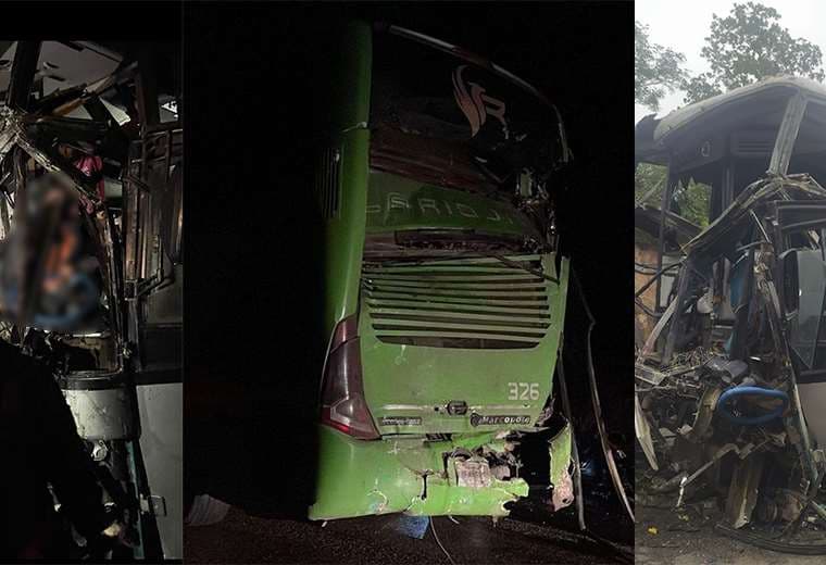 Accidente entre dos buses en Villa Montes deja dos fallecidos y 16 heridos