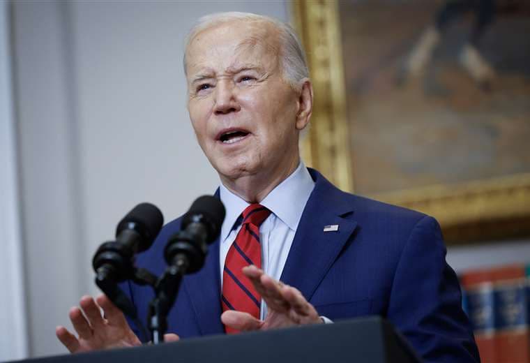 Biden dice que "el orden debe prevalecer" en las protestas estudiantiles por Gaza
