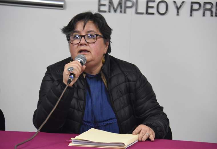 Verónica Navia, ministra de Trabajo, Empleo y Previsión Social/Foto: ABI